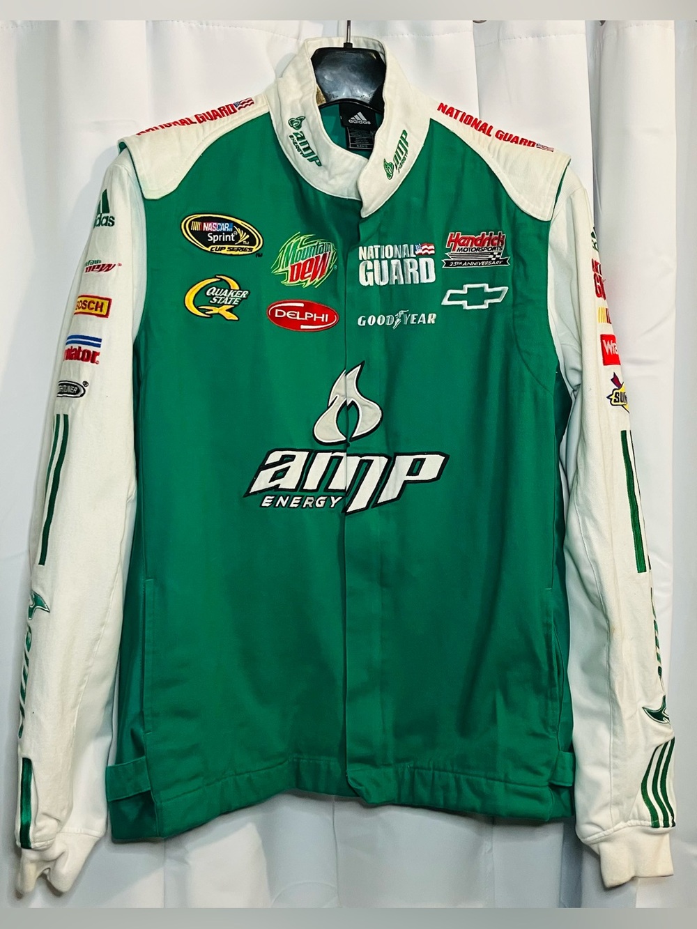 Adidas Dale Earnhardt Jr AMP Energy National Guard Jacket XL #88 NASCAR